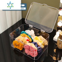 三维工匠发箍收纳盒透明面膜防尘儿童女孩大肠发圈头饰皮筋绳卡发夹首饰品饰品盒