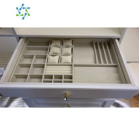 三维工匠珠宝首饰收纳盒定制展示柜台道具家用抽屉饰品绒布衣帽间托盘定做饰品盒