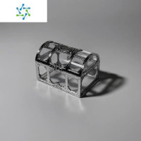 三维工匠可爱少女心宝箱透明首饰盒迷你便携小饰品项链手链耳环耳钉收纳盒饰品盒