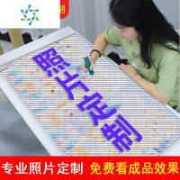 三维工匠2022新款满钻5d钻石画定制真人照片手工diy点贴钻砖石贴画十字绣 [魔方圆钻满钻]16寸/30*40CM 发