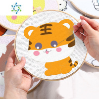 三维工匠十二生肖十字绣2022新款线绣小件儿童手工刺绣新手简单初学者2021 [棉绣][十二生肖 - 蛇][非满绣]25