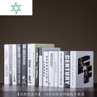 三维工匠北欧现代假书仿真书酒柜装饰品摆件书柜房间室内装饰书仿真书道具 15本北欧系列 样式尺寸随机发