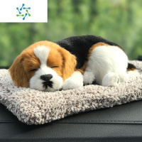 三维工匠车内饰品摆件汽车活性炭仿真狗竹炭包装饰品车上创意除味车载用品 米格仿真款