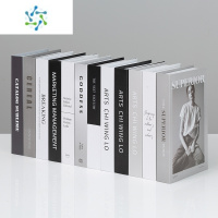 三维工匠新中式文艺仿真书简约现代假书摆件装饰品道具书籍模型样板间摆设 中英混搭(黑白灰)50本不重复