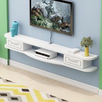 新款简约现代电视柜壁挂式小户型客厅卧室机顶盒路由器置物架隔板
