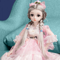 儿童玩具女孩芭比娃娃大号贝翎芭比洋娃娃女孩套装公主换装超大仿真玩具长发古装中国布