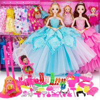 儿童玩具女孩芭比娃娃篱比特大洋套装大礼盒公主仿真别墅城堡