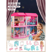 儿童玩具女孩芭比娃娃贝翎洋套装公主梦想豪宅过家家别墅房子屋大礼盒