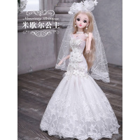 儿童玩具女孩芭比娃娃伊梦丝60厘米洋套装仿真大号公主正版超大布