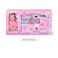 儿童玩具女孩芭比娃娃厨房萌宝套装仿真全套洋大号礼盒梦想豪宅公主屋