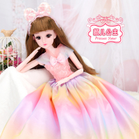 儿童玩具女孩芭比娃娃60厘米嘿喽大号丽萨冰雪奇缘套装公主仿真单个