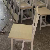 WY 带靠背四脚小方凳