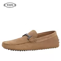 TODS/托德斯 男士绒面小牛皮豆豆鞋