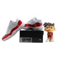 JORDAN男鞋低帮篮球鞋学生鞋白红