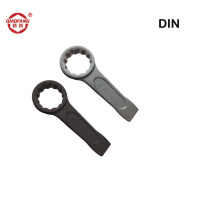 桥防(QIAOFANG) QF3310中泊集团钢制德标敲击梅花扳手 150mm