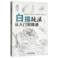 正版    白描技法从入到精通 工笔画人物花卉绘制技法大全 白描绘制技法绘画基础教程书籍 绘画书籍 国画入书籍教
