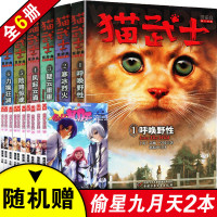 正版 新版猫武士全套一部曲-猫武士首部曲6册中国少年儿童出版社呼唤野性+寒冰烈火+风起云涌+力挽狂澜 猫武士系列