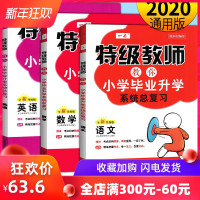 2020小升初语文数学英语特级教师教你小学毕业升学系统总复习语文数学英语全3升级版 小学升初项训练辅导资料教材小