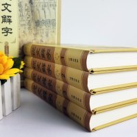 插盒正版4册 说文解字大全集许慎著图文解读象形文字成人版初中高中版画说学习汉字咬文嚼字汉字的故事中华书局国学经典