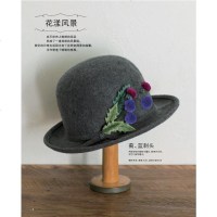 立体花朵刺绣图鉴 刺绣图书小蘑菇PieniSieni 不织布花朵刺绣 虞美人玫瑰樱花水仙草莓等花朵制作做胸针配饰 正