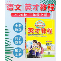 2020秋英才教程三年级语文上册人教统编版 小学三年级语文字词句段篇 部编版三年级语文上 英才教程三年级上册 小学三