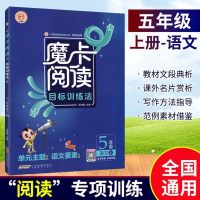 2020秋魔卡阅读五年级语文上册 小学语文阅读理解题人教版 摩卡阅读专项训练书5年级语文课外阅读 荣德基摩卡典中点五