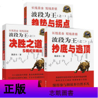 正版 波段为王全套3册 趋势与拐点/抄底与逃顶 S模式交易法 魏源水 金融证券炒股基础入书籍 K线股票投资 理