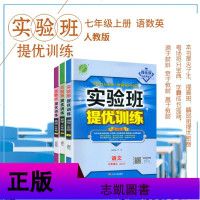 2020秋实验班提优训练七年级语文数学英语3本上册人教版RMJY 初一7年级上册实验班提优辅导教程 初中七年级同步练