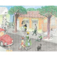 中少七彩云图书馆 漂亮的小女孩 精装硬壳 3-4--5-6-7岁儿童早教启蒙绘本图画书 儿童睡前故事书儿童文学中国少