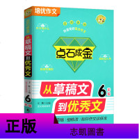 正版小蜜蜂 点石成金小学生作文大全6年级六年级 小升初同步作文 从草稿文到作文素材分类作文 名师教你快速写好高分