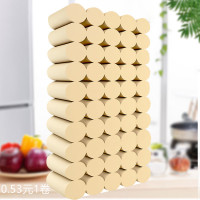 超划算50卷赠20片湿巾竹浆本色卫生纸卷纸纸巾家用酒店厕纸宾馆用纸批发