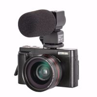 金刚黑(配麦克风) 套餐三(送32G内存卡+电池)|镜头清数码照相机旅游家用自拍办公薄卡片机单反微单相机J0
