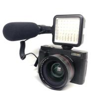 金刚黑(配镜头+补光灯+麦克风) 套餐一(送8G内存卡)|镜头清数码照相机旅游家用自拍办公薄卡片机单反微单相机J0