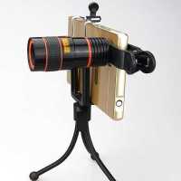 新款黑色手机望远镜+夹子+三脚架|10万米清升级版手机拍照单筒望远镜微光夜视户外用品望远镜L6