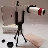 全屏白色望远镜+夹子+三脚架|10万米清升级版手机拍照单筒望远镜微光夜视户外用品望远镜L6
