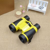 黄夹黑送[绳布口哨+放大镜]|不伤视力小孩双筒清望远镜儿童玩具便携户外观鸟镜学生望远镜L3