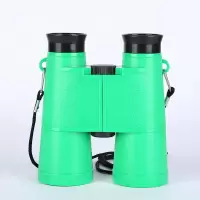 635绿色送眼镜布+口哨| 小孩双筒清望远镜 儿童玩具 便携户外观鸟镜学生望远镜C1