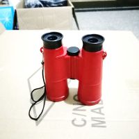 635红色送眼镜布+口哨| 小孩双筒清望远镜 儿童玩具 便携户外观鸟镜学生望远镜C1
