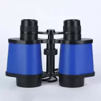 830蓝色送眼镜布+口哨| 小孩双筒清望远镜 儿童玩具 便携户外观鸟镜学生望远镜C1