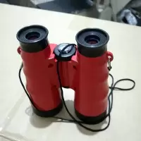 6*36红色送眼镜布+口哨| 小孩双筒清望远镜 儿童玩具 便携户外观鸟镜学生望远镜C1