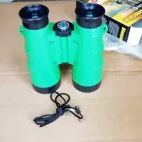 6*36绿色送眼镜布+口哨| 小孩双筒清望远镜 儿童玩具 便携户外观鸟镜学生望远镜C1