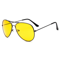 3025黑框夜视片|夜视镜防远光灯专用夜间司机太阳镜黄色蛤蟆镜男女O5