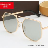 金色框变色镜片（日夜两用）|偏光镜司机眼镜日夜两用太阳镜男女墨镜开车驾驶员夜视镜防远光灯