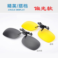 偏光夹片+测试卡+夹片专用盒 小号夜视-|夜视镜夹片近视开车专用太阳镜男女驾驶墨镜防远光灯司机偏光眼镜