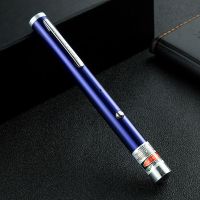 外观蓝色[红光]配充电线|usb充电绿光激光手电红外线售楼部沙盘射灯笔驾校教学讲解指示笔D4