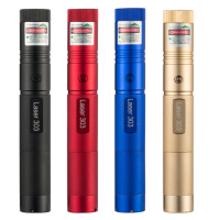 绿光[外观黑]二电一充5图+盒|3000米大功率303激光笔远射手电绿光镭射灯专用切割极强光灯防身A3