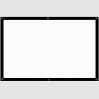白玻纤 2.03x1.52米(100寸4:3|便携式投影幕家用投影仪配件画框幕投影机简易幕白塑幕布I5