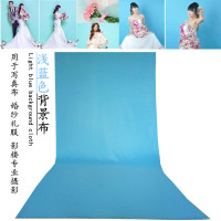 浅蓝色 3.2x1米|影视摄影抠像背景布绿布 视频主播背景抠绿布绿幕蓝幕布3.2米D2