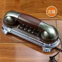 古镍|复古壁挂式电话机 创意欧式仿古老式家用挂墙有线固定座机Y6