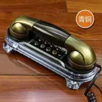青铜|复古壁挂式电话机 创意欧式仿古老式家用挂墙有线固定座机Y6